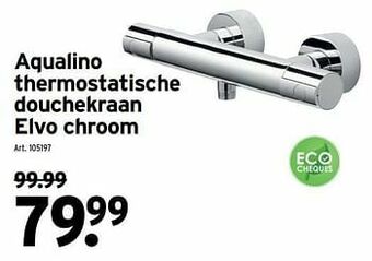 GAMMA Aqualino thermostatische douchekraan elvo chroom aanbieding
