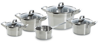 Makro BK Kookpottenset zilver 5-delig aanbieding