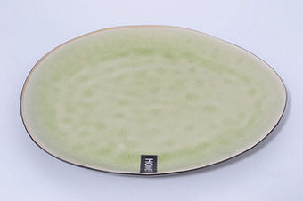 Makro Home+ Bord ovaal Senses Ø 28 cm groen aanbieding