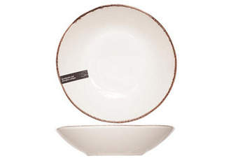 Makro Cosy & Trendy Diep bord Organic line Ø 22,5 cm ivoor aanbieding