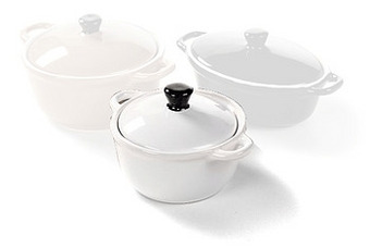 Makro Yong Ovenschotel Rond ø 12,5 cm wit aanbieding