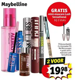 Kruidvat Maybelline 2 voor 19,98 aanbieding