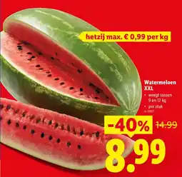 Lidl Watermeloen XXL aanbieding