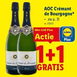 Lidl Aoc crémant de bourgogne aanbieding