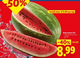 Lidl Watermeloen XXL aanbieding