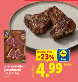 Lidl Lamskoteletten gemarineerd aanbieding
