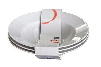 Makro Aro Pastabord 26,5 cm wit 3 stuks aanbieding