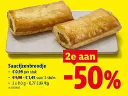 Lidl Saucijzenbroodje aanbieding