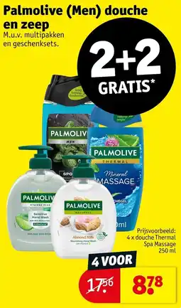 Kruidvat Palmolive (Men) douche en zeep aanbieding