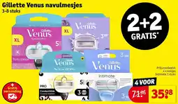 Kruidvat Gillette Venus navulmesjes aanbieding