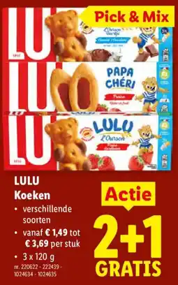 Lidl Lulu koeken aanbieding
