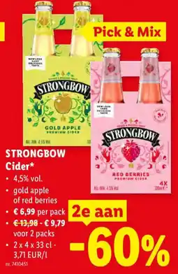 Lidl Strongbow Cider aanbieding