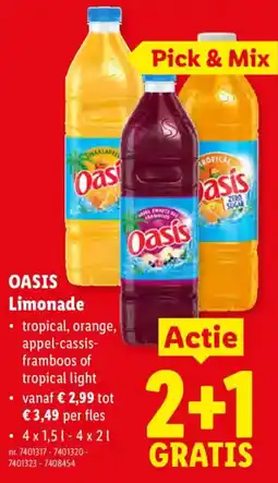 Lidl Oasis limonade aanbieding