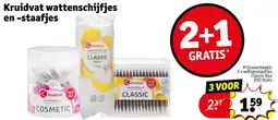 Kruidvat Kruidvat wattenschijfjes en -staafjes aanbieding