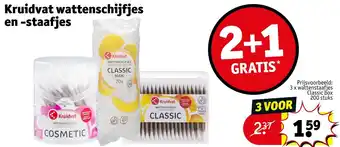 Kruidvat Kruidvat wattenschijfjes en -staafjes aanbieding