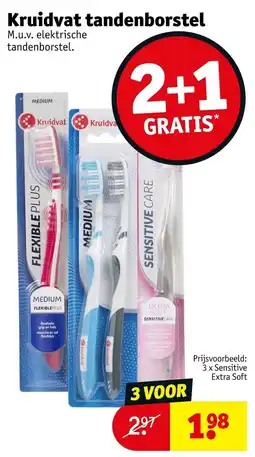 Kruidvat Kruidvat tandenborstel aanbieding