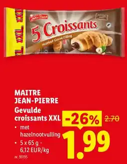 Lidl Gevulde croissants XXL aanbieding