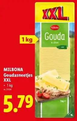Lidl Milbona goudasneetjes aanbieding