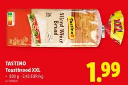 Lidl Tastino Toastbrood XXL aanbieding