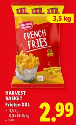 Lidl Harvest basket frieten xxl aanbieding