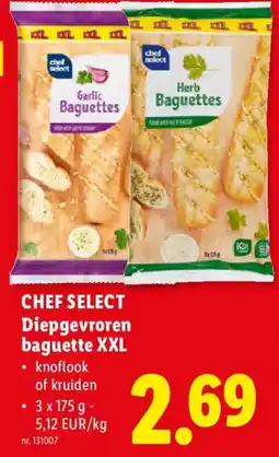 Lidl Chef select diepgevroren baguette xxl aanbieding