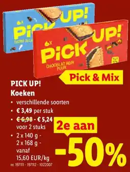 Lidl Pick up! koeken aanbieding