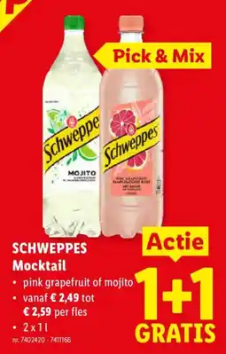 Lidl Schweppes Mocktail aanbieding