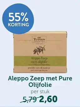 Holland & Barrett Aleppo Zeep met Pure Olijfolie aanbieding