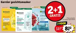 Kruidvat Garnier gezichtsmasker aanbieding