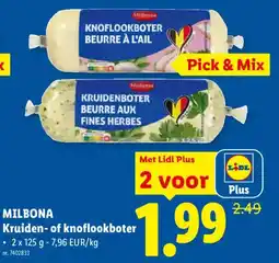 Lidl Kruiden- of knoflookboter aanbieding