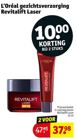 Kruidvat L'Oréal gezichtsverzorging Revitalift Laser aanbieding