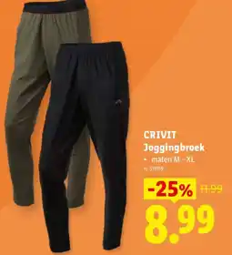 Lidl Crivit joggingbroek aanbieding