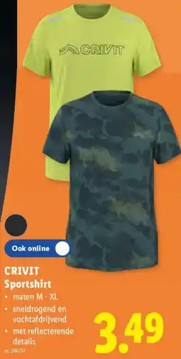 Lidl Crivit sportshirt aanbieding