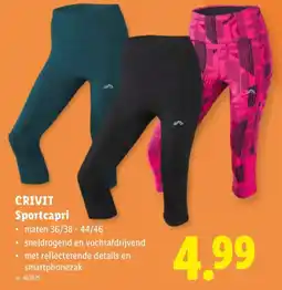 Lidl Crivit sportcapri aanbieding