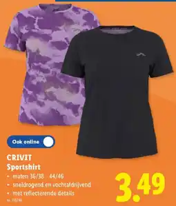 Lidl Crivit sportshirt aanbieding