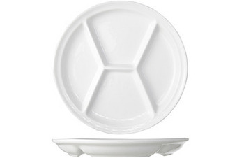 Makro Cosy & Trendy Fonduebord 4 vakken Ø 26 cm wit aanbieding