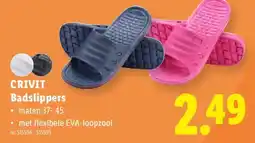 Lidl Crivit badslippers aanbieding