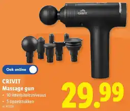 Lidl Crivit massage gun aanbieding