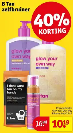 Kruidvat Glow your own way Shimmer Gel aanbieding
