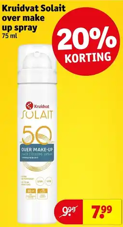 Kruidvat Kruidvat Solait over make up spray aanbieding
