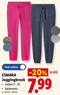 Lidl Esmara Joggingbroek aanbieding