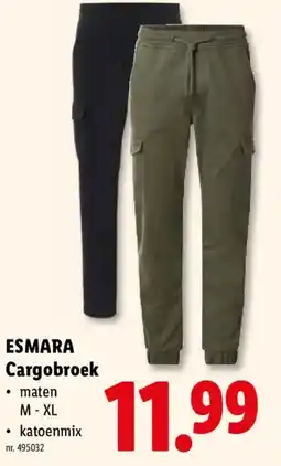 Lidl Esmara cargobroek aanbieding