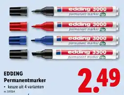 Lidl Edding permanentmarker aanbieding