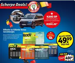 Kruidvat Gillette en Gillette Venus navulmesjes aanbieding