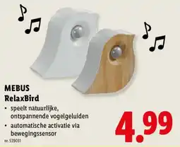 Lidl mebus relaxbird aanbieding