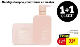 Kruidvat Monday shampoo, conditioner en masker aanbieding
