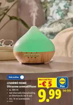 Lidl Livarno home ultrasone aromadiffuser aanbieding