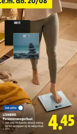 Lidl Livar no personenweegschaal aanbieding