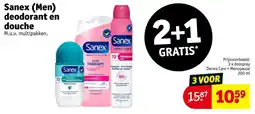 Kruidvat Sanex (Men) deodorant en douche aanbieding