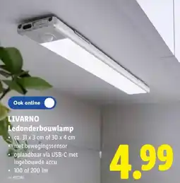 Lidl Livarno ledonderbouwlamp aanbieding